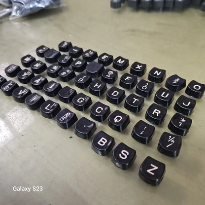 halda typewriter parts keytop set english for servicing and restoration typing machine RR Typewriter Mart