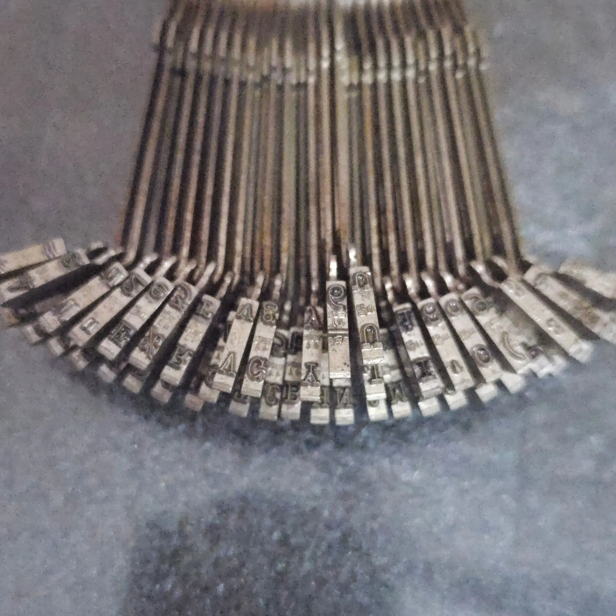 Facit typewriter parts complete typebar set with original English typefaces RR Typewriter Mart