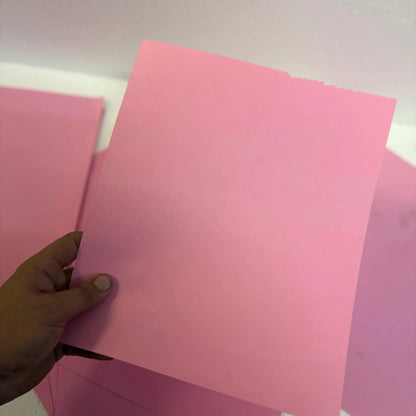 Heavy Braille typewriter paper held by hand, suitable for Perkins Braille typewriter daily writing and embossing
