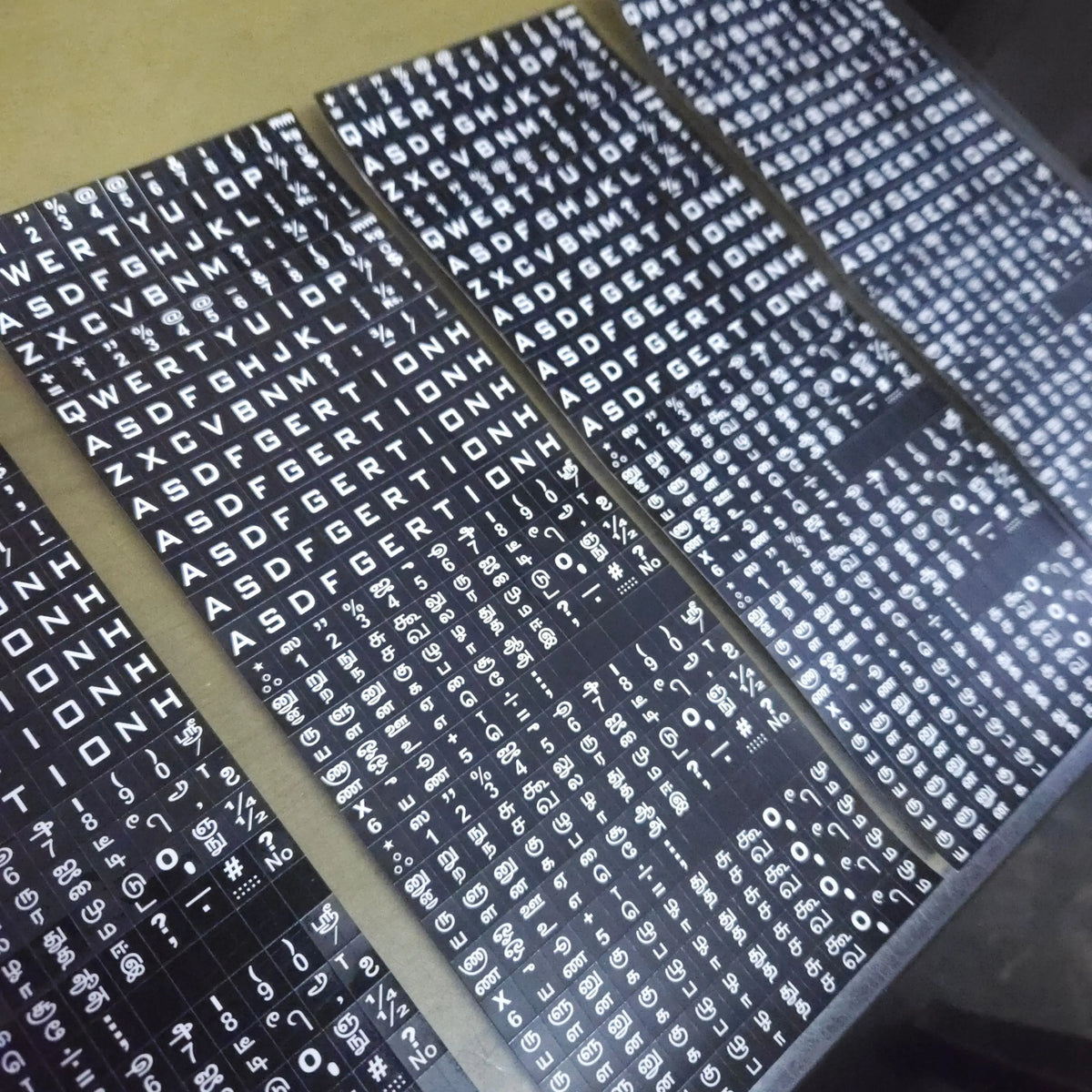 Keytop sticker set for typewriter keys used in typing practice and restoration – RR Typewriter Mart