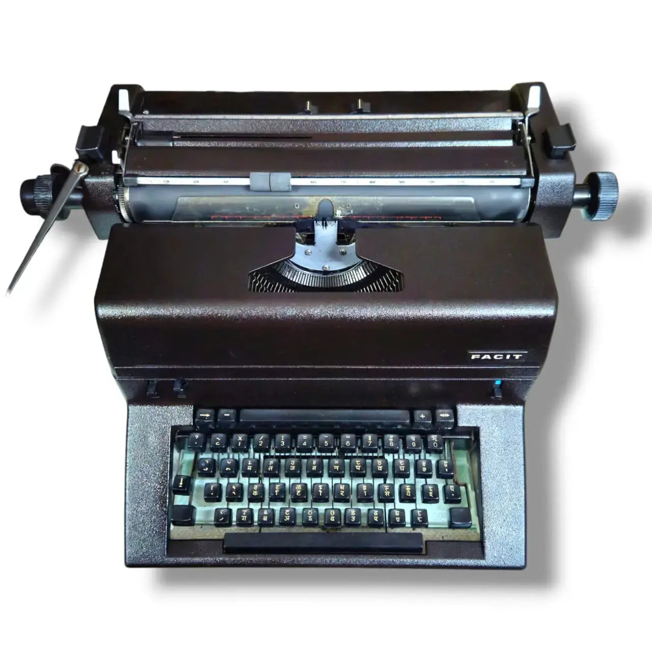 Manual Facit Typewriter with Devanagari Hindi keyboard, RR Typewriter Mart typewriter store