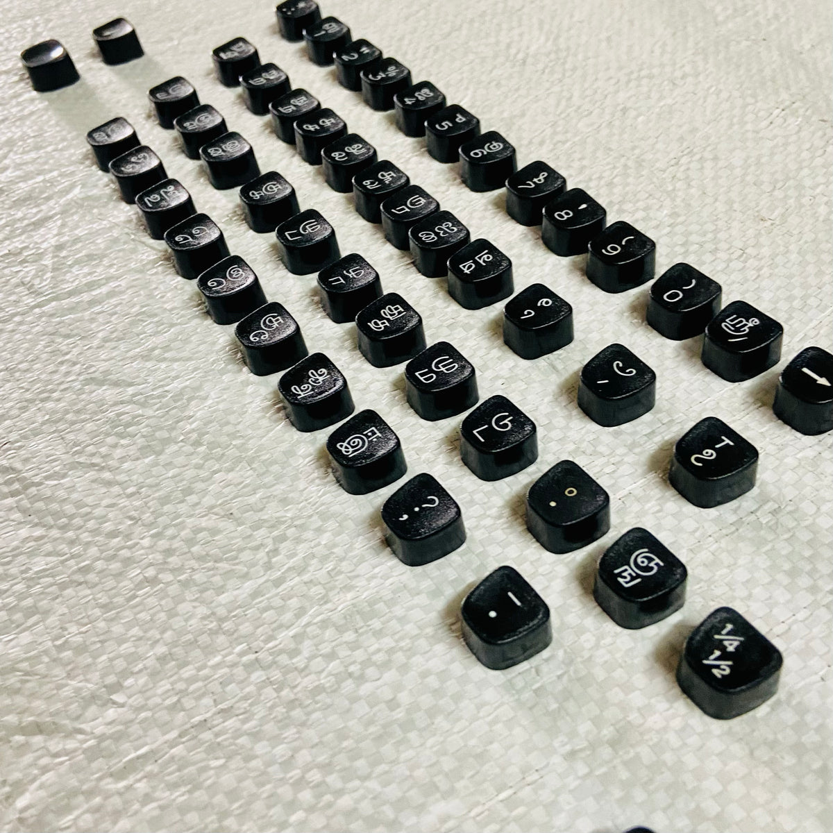 Godrej typewriter spare parts Tamil keytops for regional typing – RR Typewriter Mart