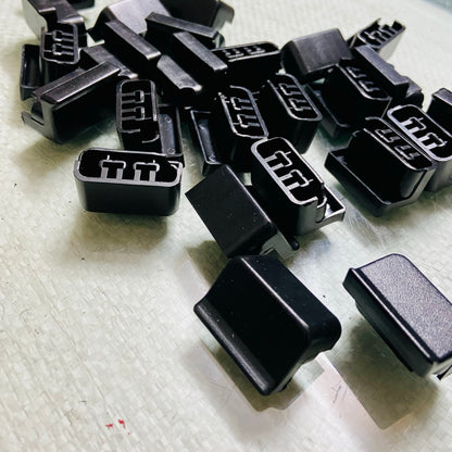 Black ABS carriage release knob Facit typewriter restoration RR Typewriter Mart