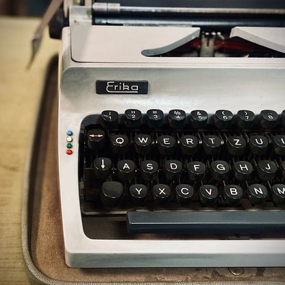 Original Erika Model 32 vintage German typewriter for writers collectors and everyday typing in India