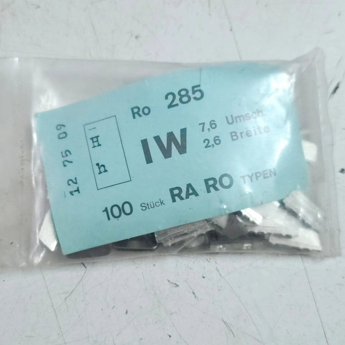Packet of English Typewriter Long Motion Typeface H spare parts for typewriter restoration and repair projects