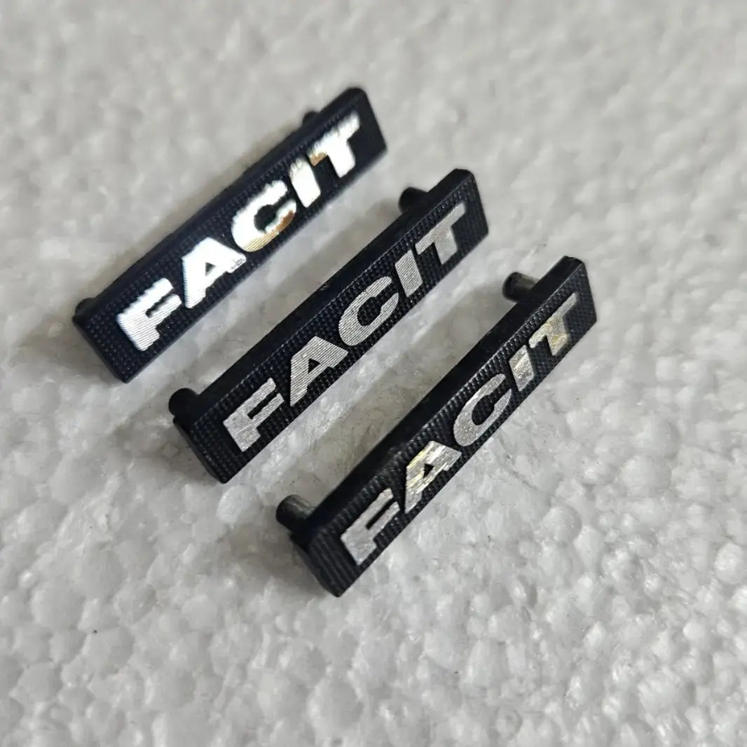 Facit typewriter metal body badge for restoration and repair RR Typewriter Mart