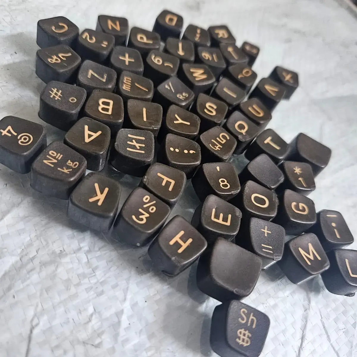 Godrej AB typewriter keyboard keytop set for restoration work RR Typewriter Mart