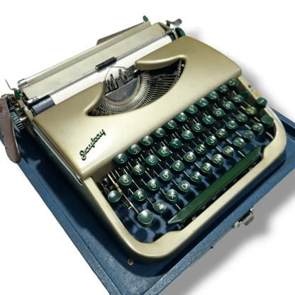 JayKay vintage portable typewriter for collectors writers and retro office décor enthusiasts
