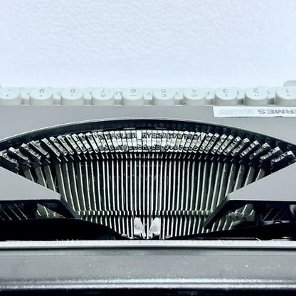 Hermes Baby Black Shadow manual portable typewriter, vintage English typing machine, RR Typewriter Mart online