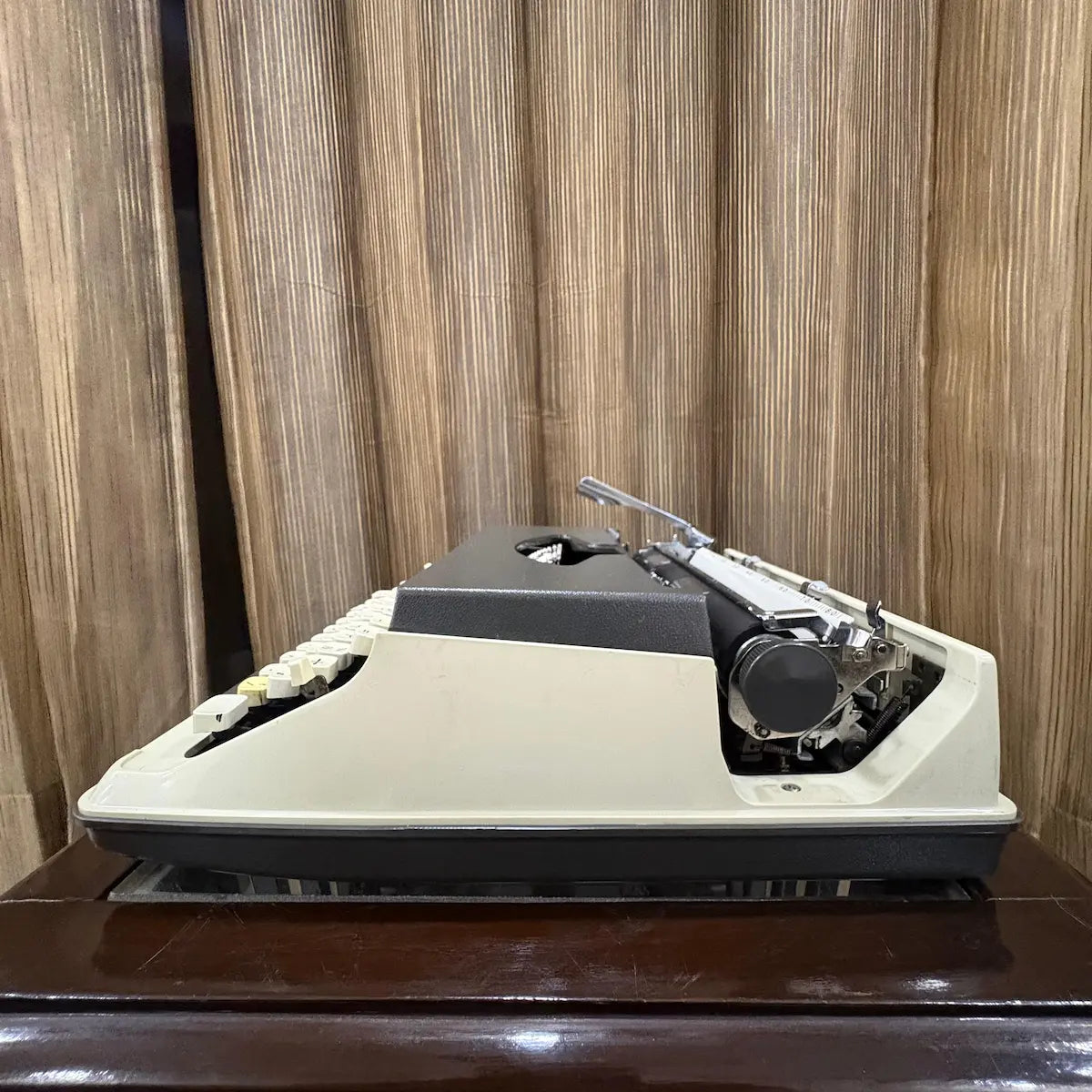 Kovac vintage typing machine with factory original grey and white colours, manual mechanism and preserved unused condition | RR Typewriter Mart