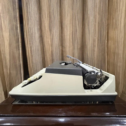 Kovac vintage typing machine with factory original grey and white colours, manual mechanism and preserved unused condition | RR Typewriter Mart