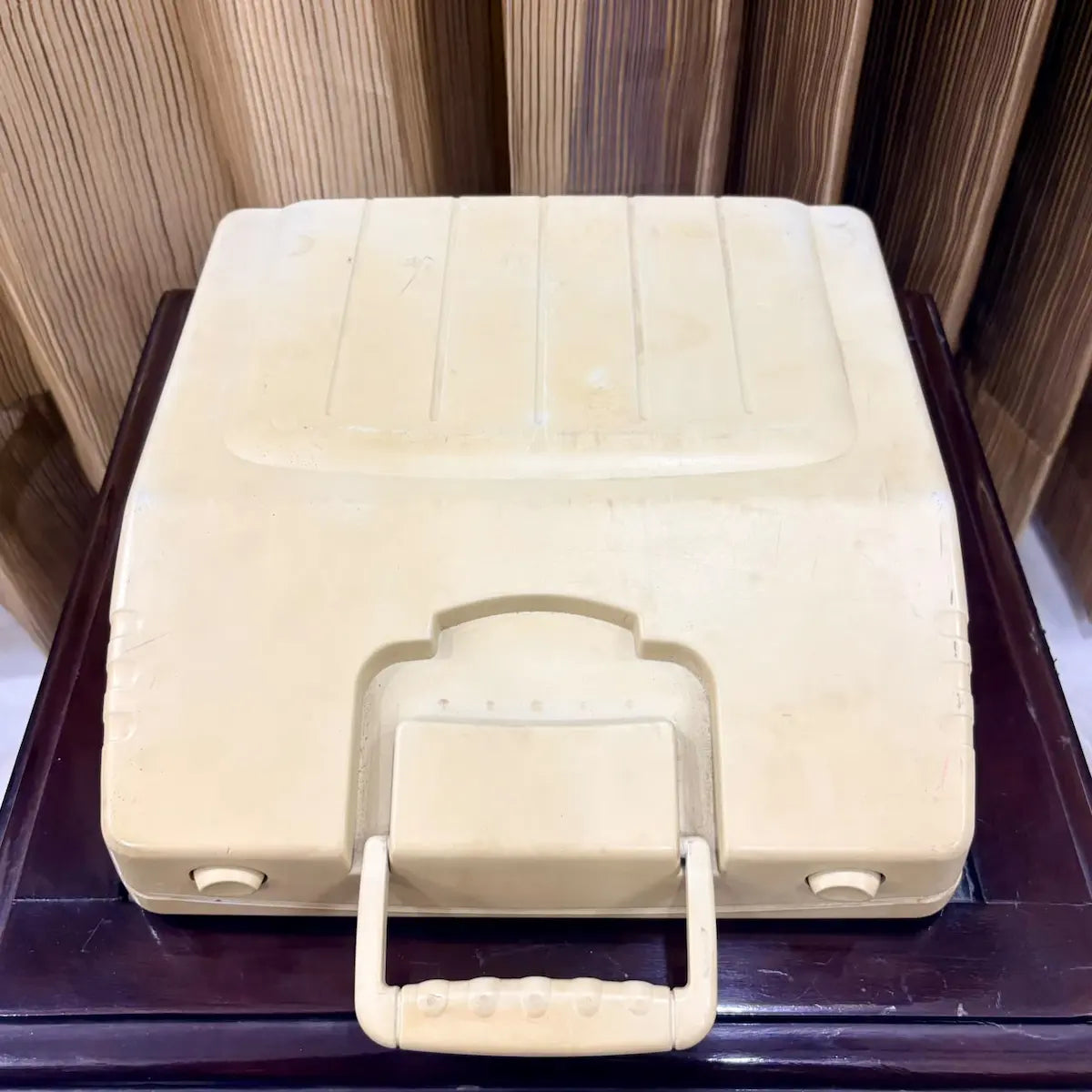 Clover 1200 TF ultra portable typewriter body, cream vintage finish and black keyboard, typewriter store India