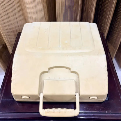 Clover 1200 TF ultra portable typewriter body, cream vintage finish and black keyboard, typewriter store India