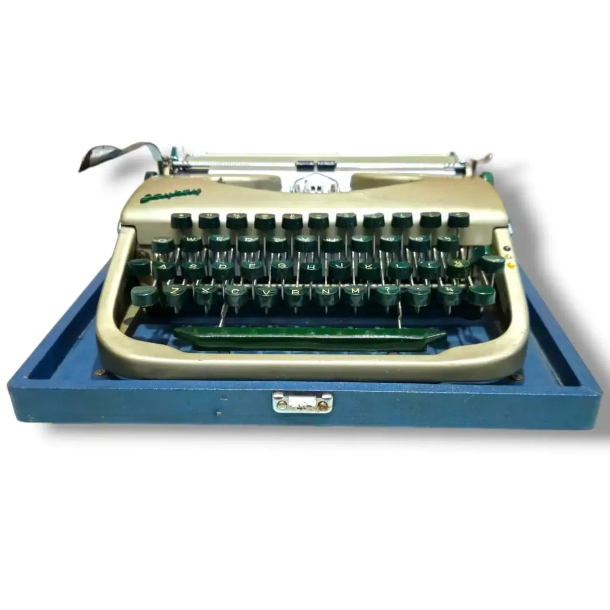 Fully working JayKay manual typewriter with portable design and vintage typing experience