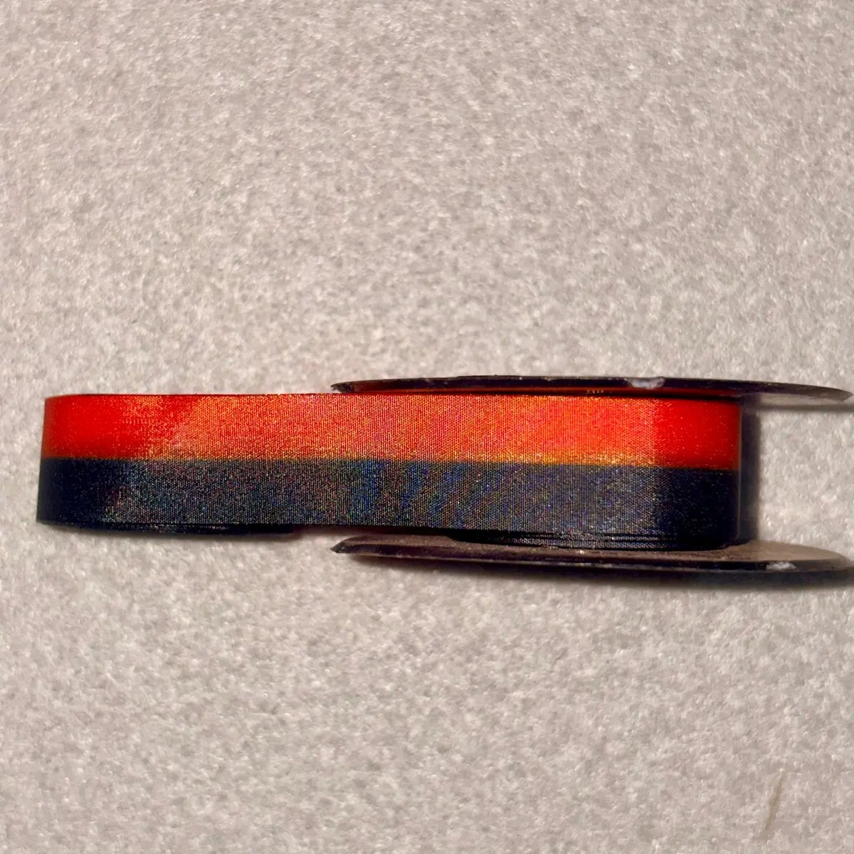 Silk Red & Black Typewriter Ribbon with Universal Spools – 8 Mtrs