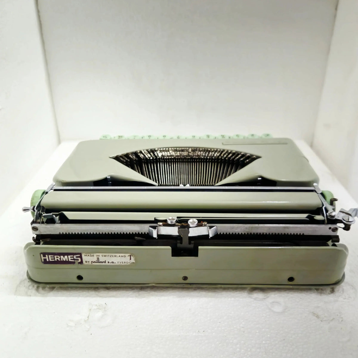 Own Hermes Rocket Typewriter, Swiss Sage Green with Free Delivery and 43% Off | RR Typewriter Mart Premium Quality! 