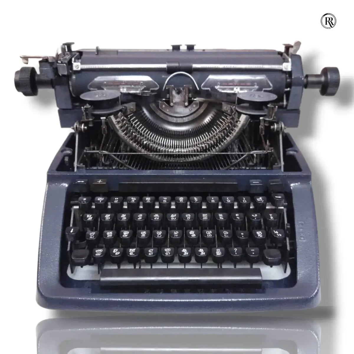 Open body Godrej Prima typing machine showing internals, buy manual Tamil typewriter online