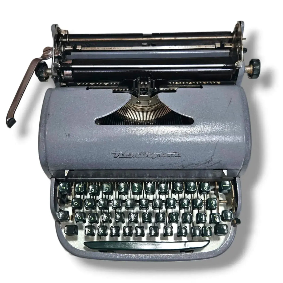 Top view of Remington Personal Writer typing machine, buy antique portable typewriter from RR Typewriter Mart