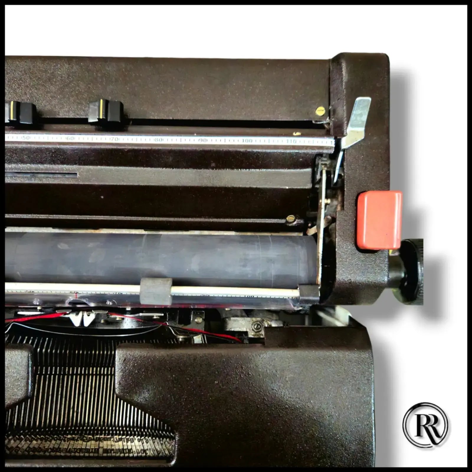 Facit 1740 Metal Body Typewriter carriage detail, Manual Facit Typewriter by trusted Facit seller