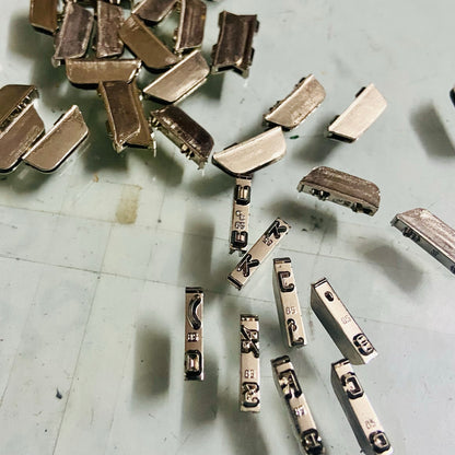 Replacement type slug set Cubic Pica Godrej machine RR Typewriter Mart