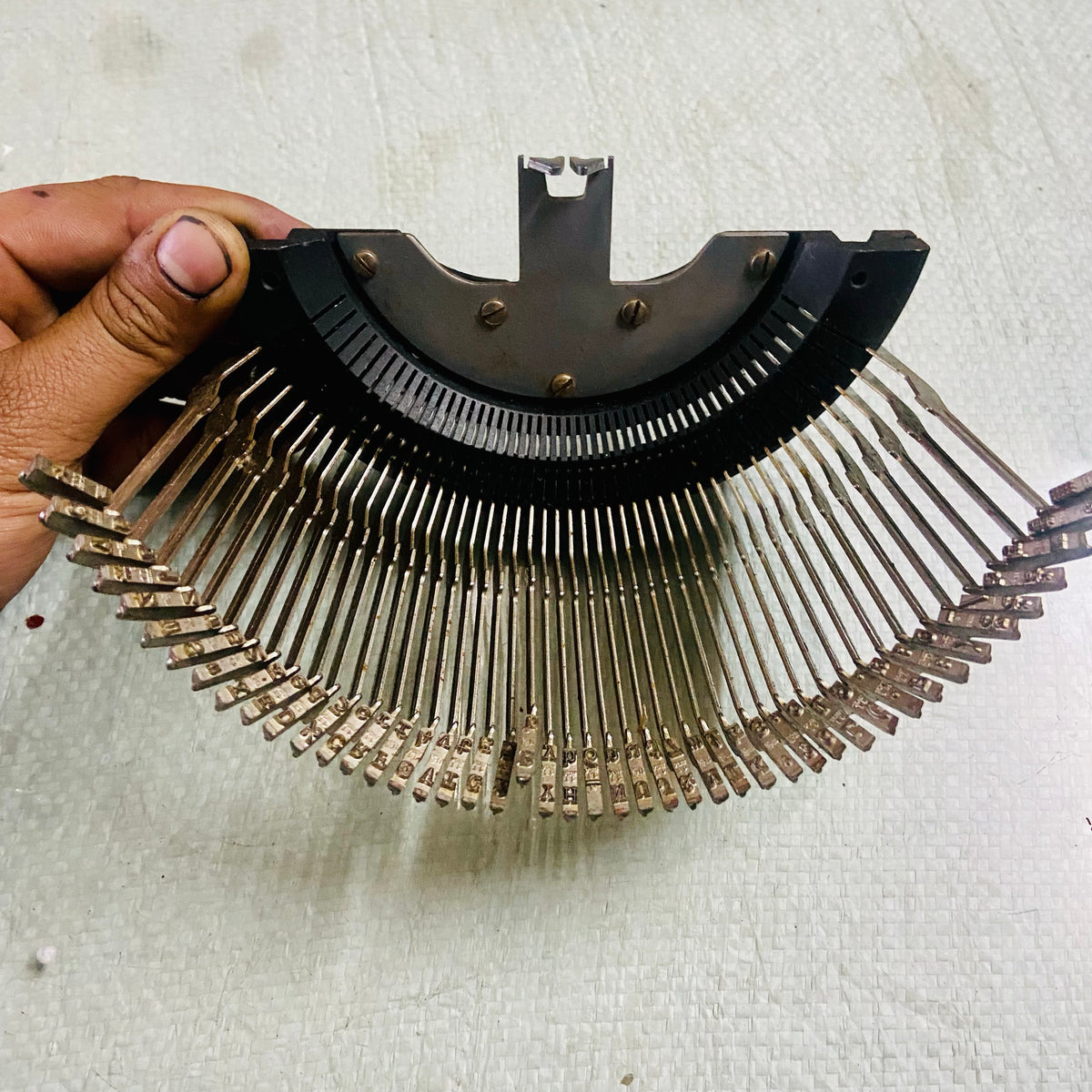 Manual typewriter parts complete English typeset assembly for restoration RR Typewriter Mart