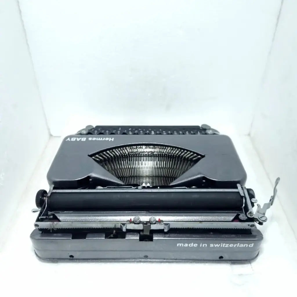 Hermes Baby Platinum Typewriter for Sale – Luxury Writing Machine with Free Accessories