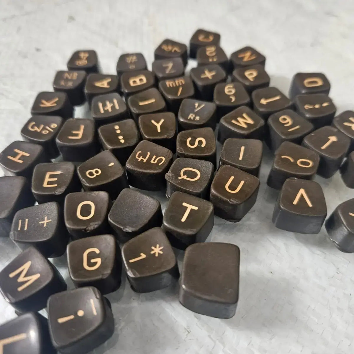 English typing machine keytop set manual typewriter repair RR Typewriter Mart