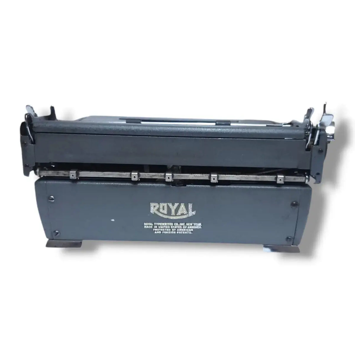 Rear view Royal Quiet Deluxe manual English typewriter – imported portable typewriter seller India