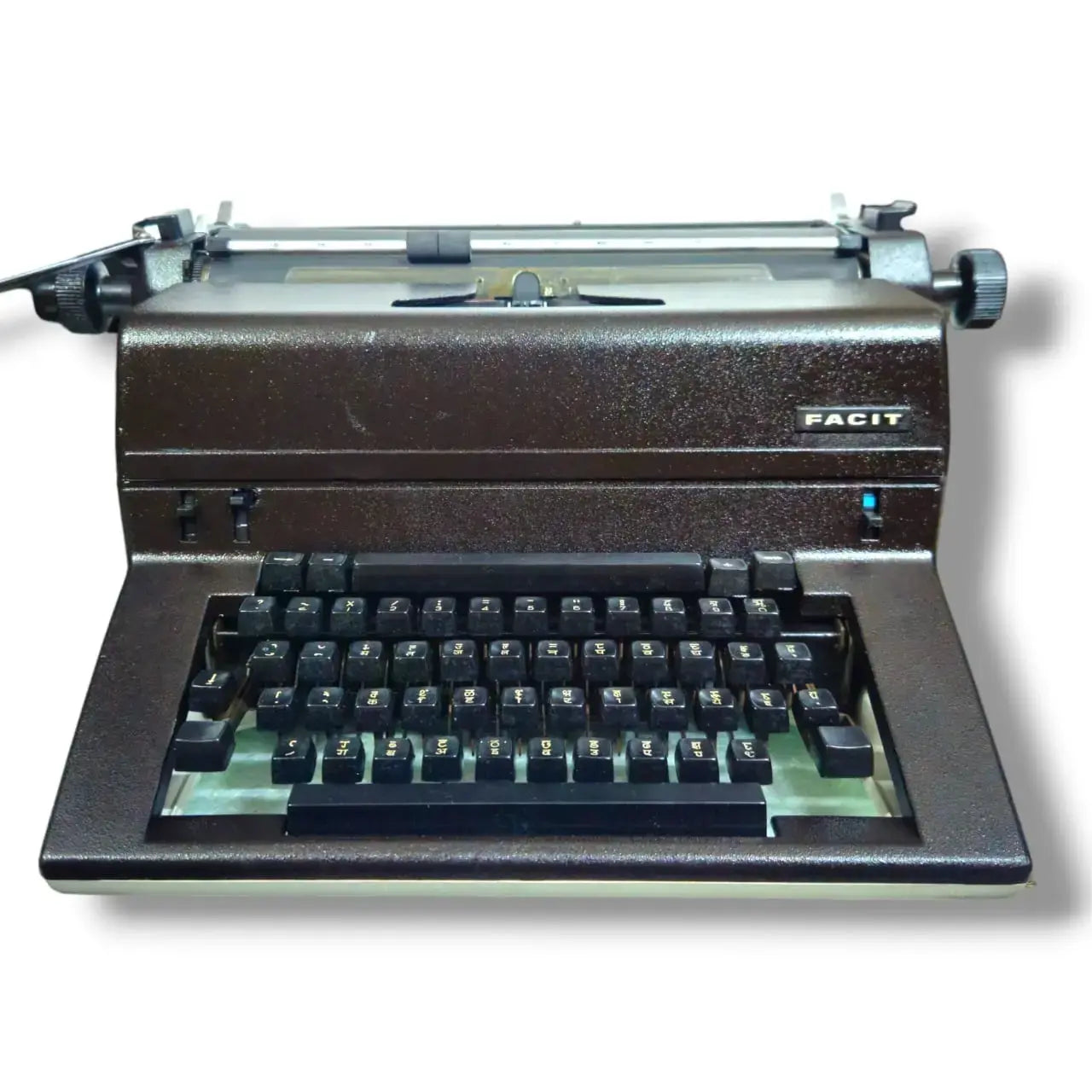 Facit Hindi typing machine showing Devanagari keyboard layout, Manual Facit Typewriter seller