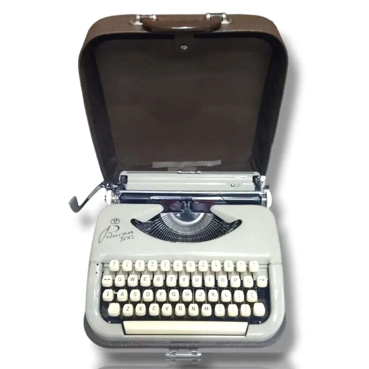 Princess 100 portable typing machine with case, buy German typewriter at RR Typewriter Mart