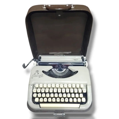 Princess 100 portable typing machine with case, buy German typewriter at RR Typewriter Mart