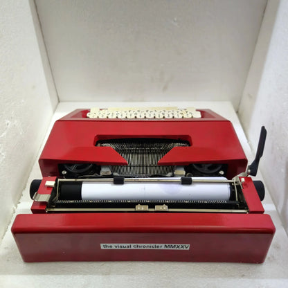 Portable Olivetti typewriter – Perfect English typing machine for writers and gift ideas