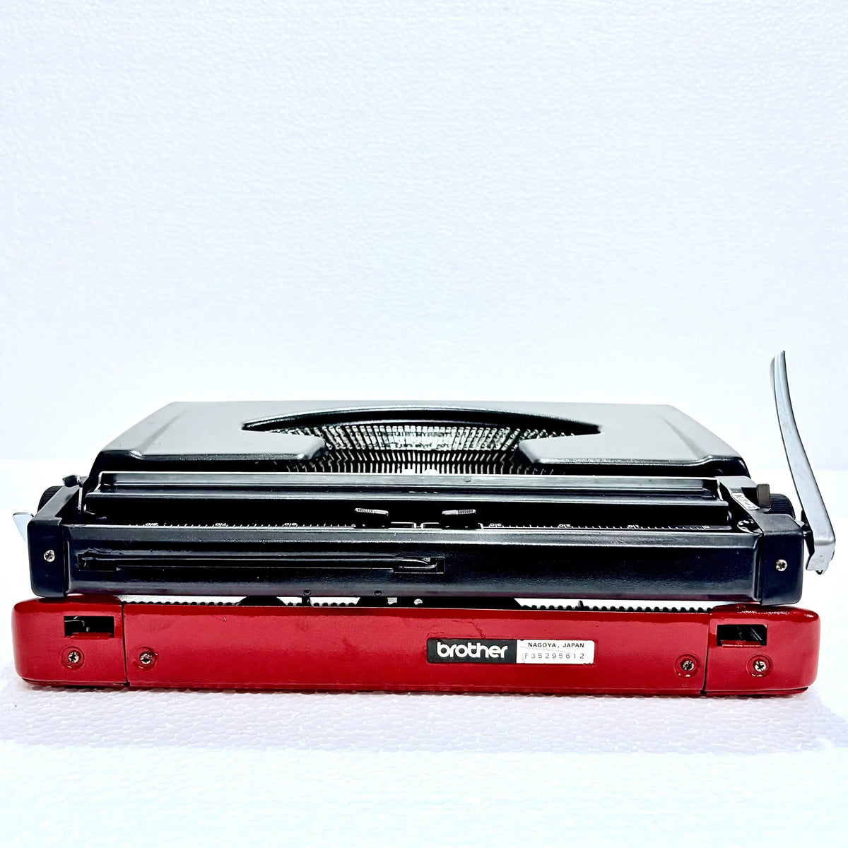 Rear view Brother Typewriter Japanese portable typewriter, RR Typewriter Mart typewriter seller price
