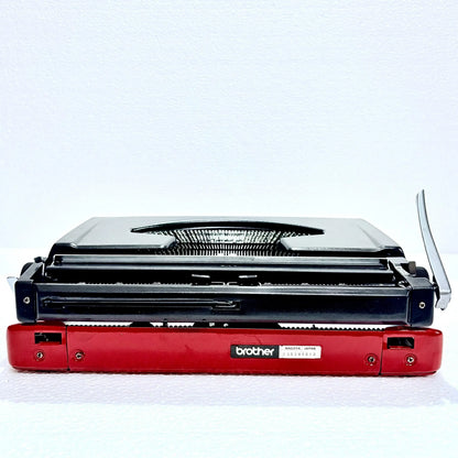 Rear view Brother Typewriter Japanese portable typewriter, RR Typewriter Mart typewriter seller price