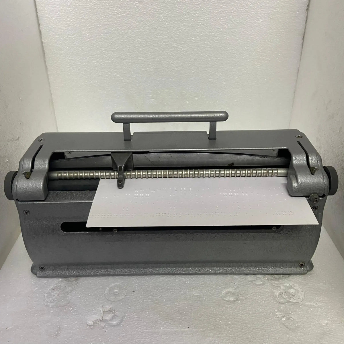 Back shot of Perkins Braille typewriter – buy braille typewriter online India at best price