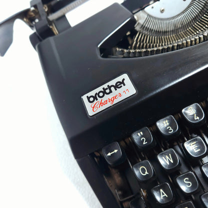 RR Typewriter Mart Black Badge Brother Typewriter - Perfect Gift for Writers & Typists