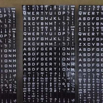 Typewriter spare accessory keytop stickers for clear key visibility – RR Typewriter Mart