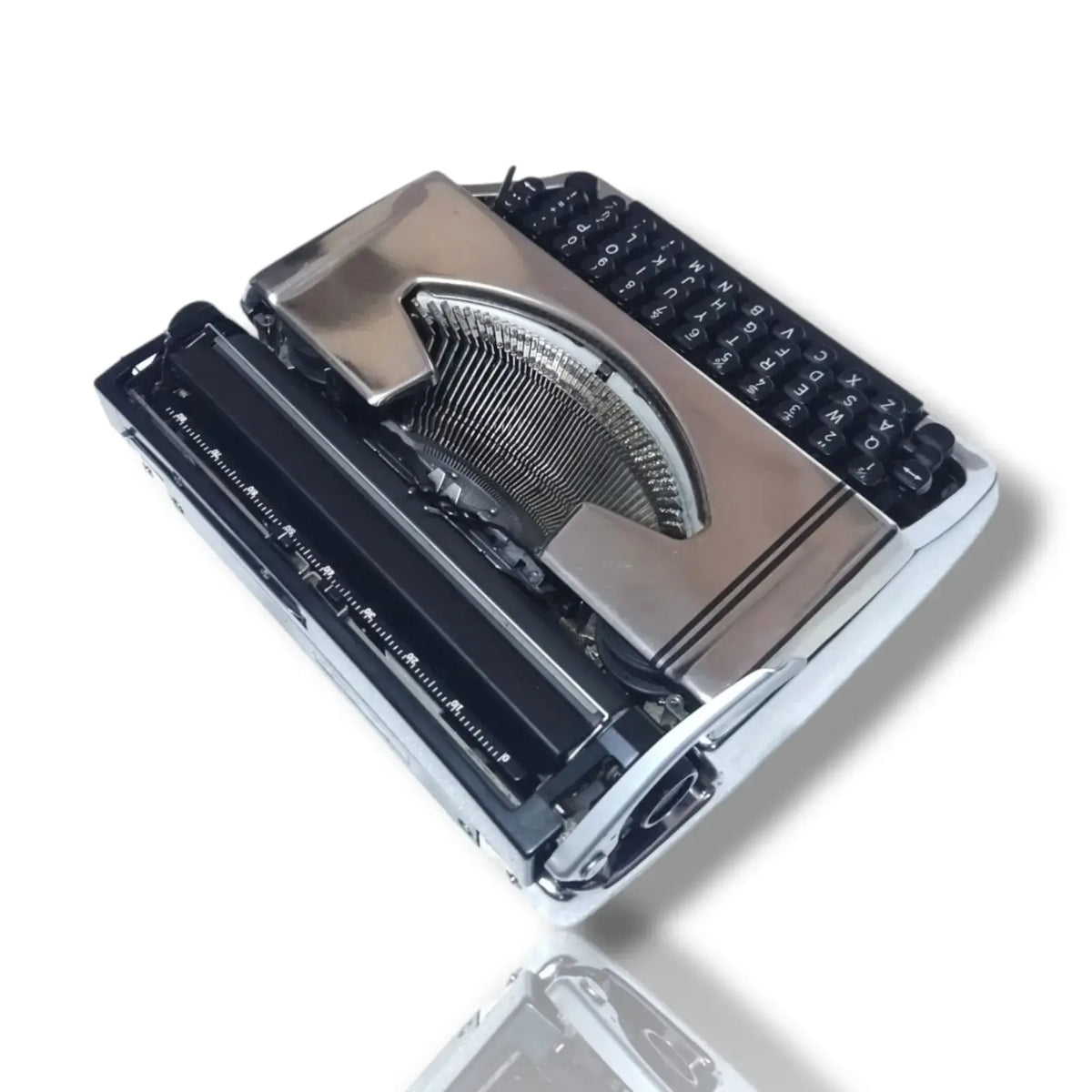 Buy Brother Chrome Typewriter portable manual English typing machine at RR Typewriter Mart