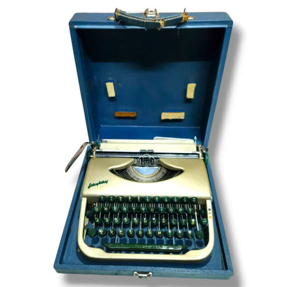 Rare Indian JayKay portable typewriter with timeless mechanical writing machine aesthetics