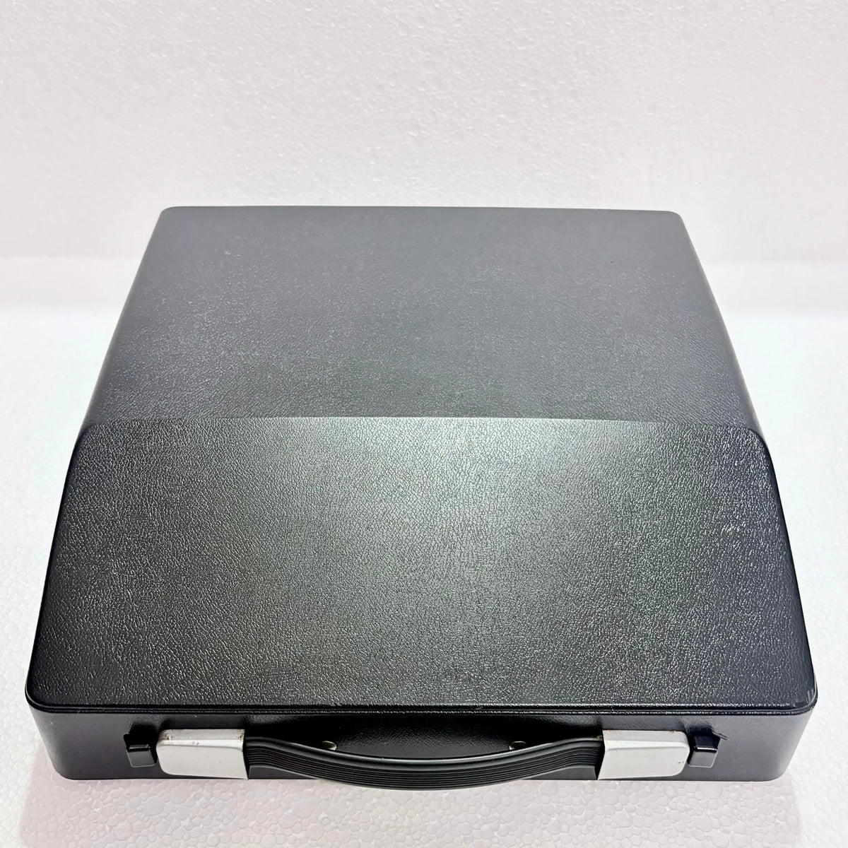 Black hard case of Silver Reed Typewriter, Japanese portable typewriter by RR Typewriter Mart typewriter store