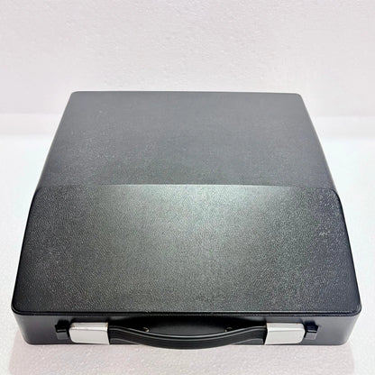 Black hard case of Silver Reed Typewriter, Japanese portable typewriter by RR Typewriter Mart typewriter store