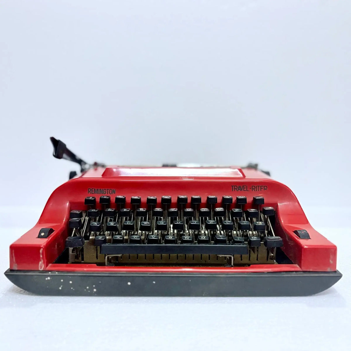 Vintage red Remington typewriter in shiny cosmic red finish perfect as a starter or gift idea– RR Typewriter Mart
