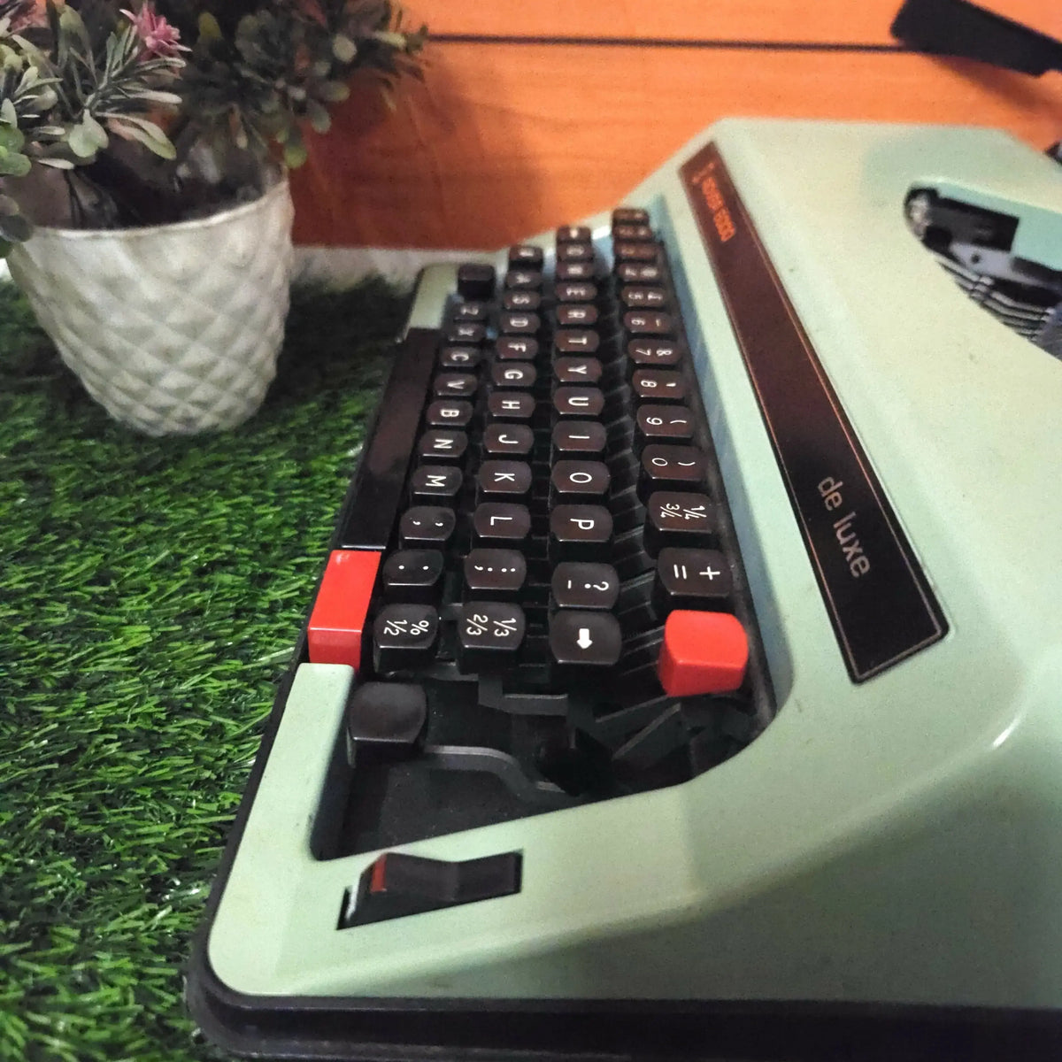 Mint green Rover typewriter – explore typewriter price & features at RR Typewriter Mart