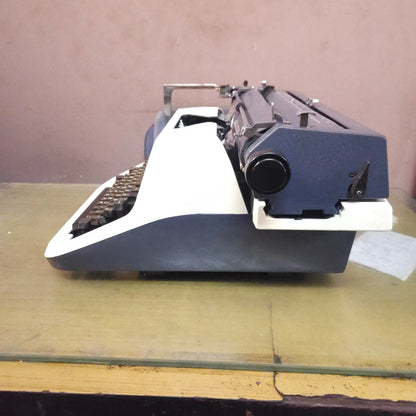 Right side view of Godrej PB Standard manual typewriter showing body design and carriage assembly