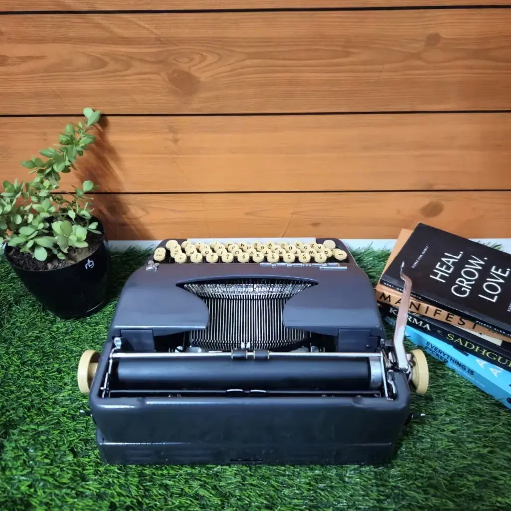 Sears Tower Tabulator Typewriter – Restored 1960 Heavy Grey RR Typewriter Mart