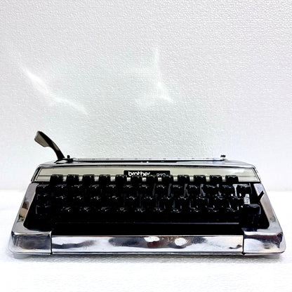 Custom chrome Brother 210 typewriter with vintage mechanical keys from RR Typewriter Mart for collectors in India