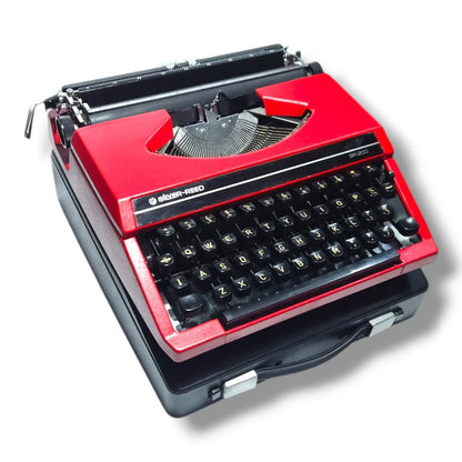 Silver Reed Cherry Red Typewriter