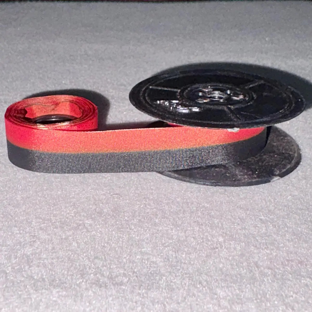 Silk Red & Black Typewriter Ribbon with Universal Spools – 8 Mtrs
