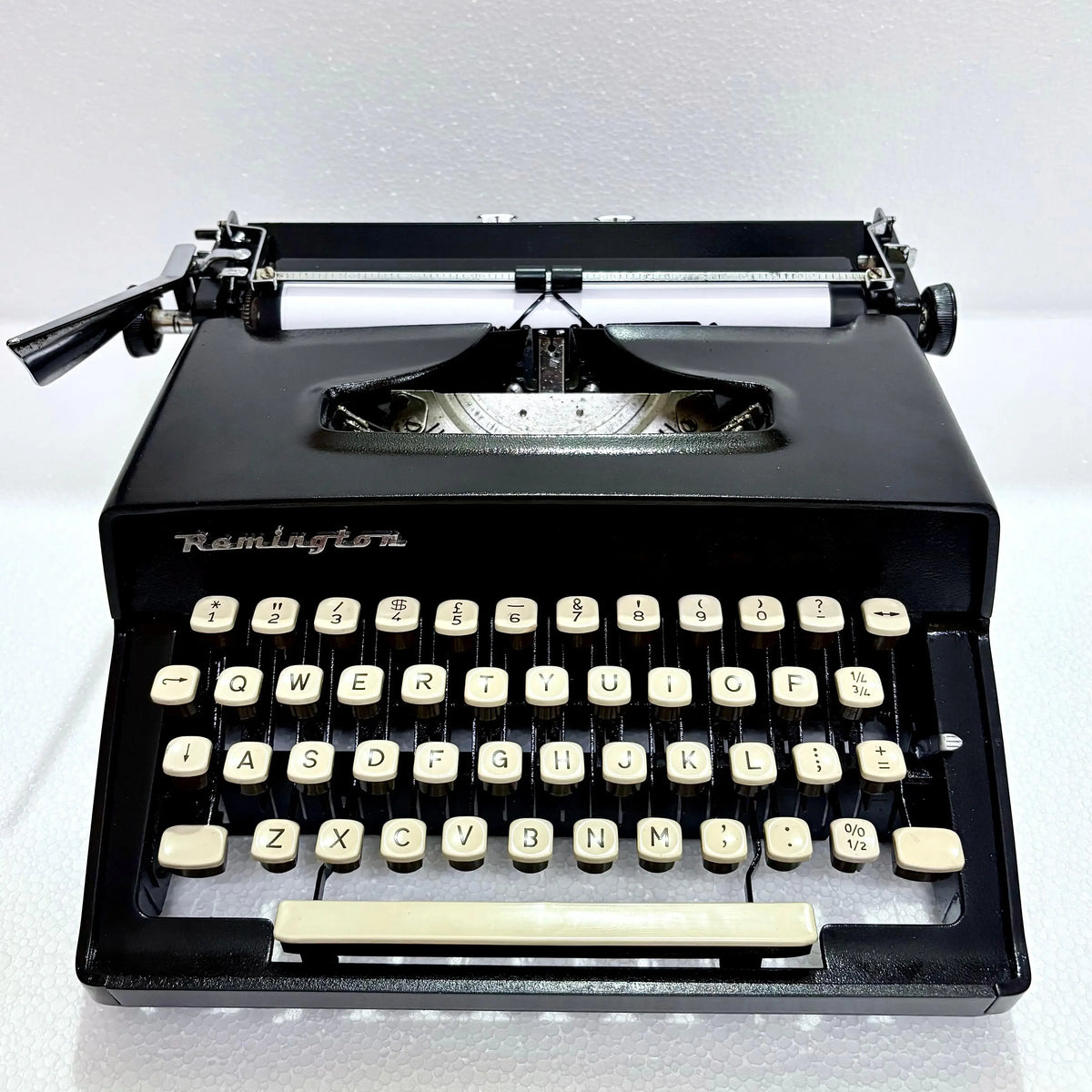 Remington Monarch Typewriter Obsidian Black