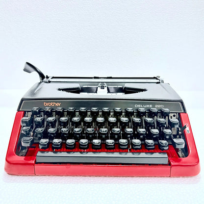 Brother Deluxe 220 Typewriter Inferno Red Edition